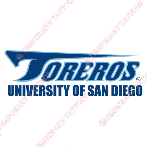 San Diego Toreros Customize Temporary Tattoos Stickers NO.6119